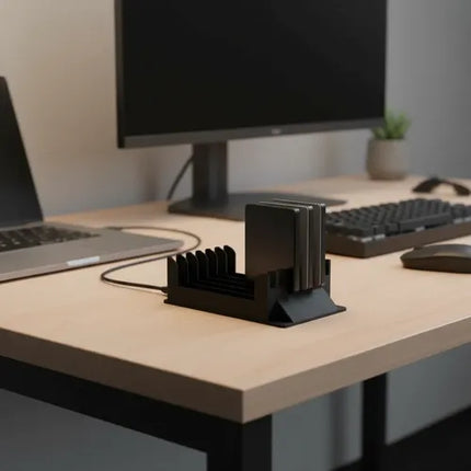 Dock Soporte Discos 2.5 Organizador Para 7 (impreso 3d)