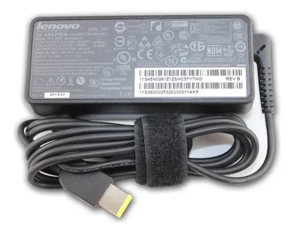 Cargador Lenovo Original 65w 20v Punta Rectangular 3.25a Negro