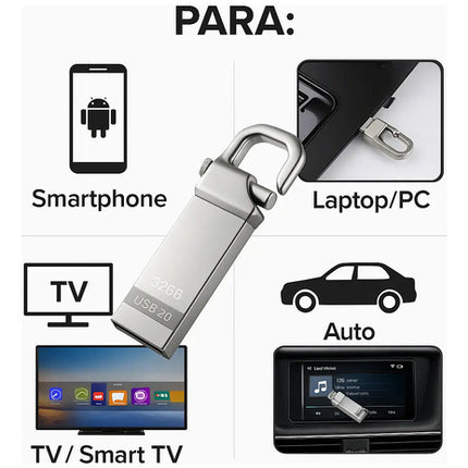 Pendrive Usb  32gb Ceamere Smtyu  Metalico Calidad Plateado Generico