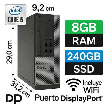 Dell Computador Core I5 4ta Gen 8gb Disco 240 Ssd  Wifi