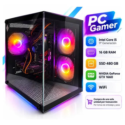 PC Gamer Intel i5 9na 16GB SSD 480GB GTX 1660 WiFi
