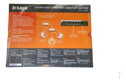 Switch D-link Des-1005d 5 Puertos Fast Ethernet Compacto