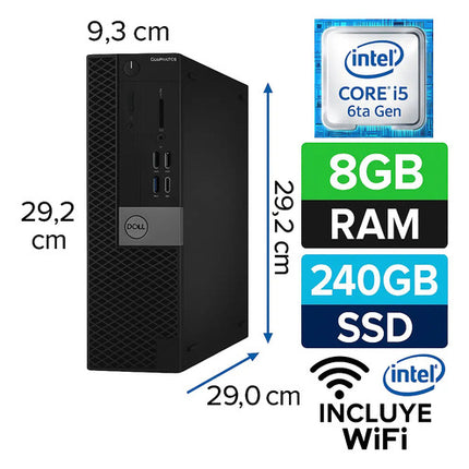 Potente Dell Optiplex 7040 I5 Sexta 8gb 240gb Ssd Wifi Hdmi