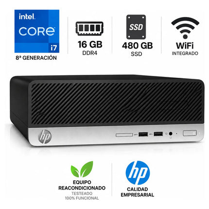Hp Prodesk 400g5 Core I7 Octava Gen 16gb Ddr4 480gb Ssd Wifi 16 Gb