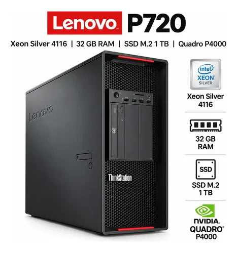 Lenovo Thinkstation P720 Xeon 4116 32gb 1TB m.2 ssd  Quadro P4000