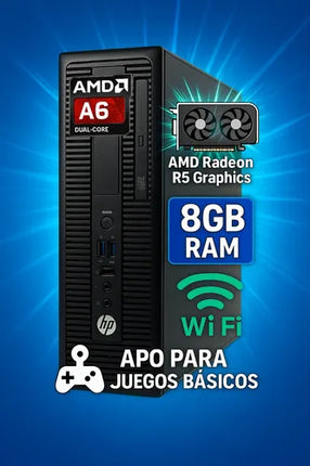 Computador Hp 705  Amd A6 8gb Ram 240ssd Wifi Semi Gamer
