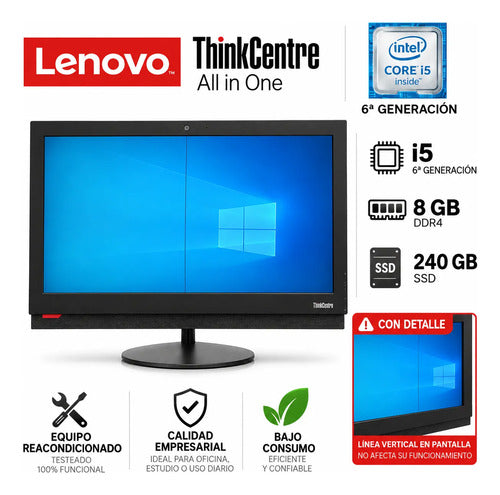 Lenovo All In One M900z I5 6ta 8gb Ram 240GB ssd (con Detalle)