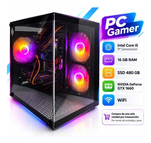 Pc Gamer Intel Core I5 9na 16gb Ssd 480gb Gtx 1660