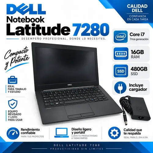Notebook Dell Latitude 7280 Core I7 7ma 16gb 480ssd