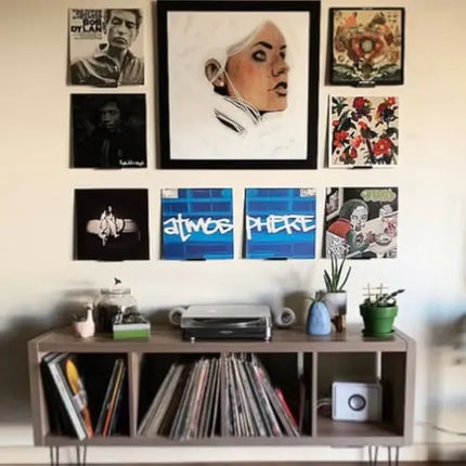 Soporte De Pared Para Almacenamiento De Discos De Vinilo 3d