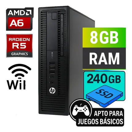 Computador Hp 705  Amd A6 8gb Ram 240ssd Wifi Semi Gamer