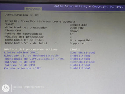 Kit Placa Madre Ecs H61h2-m17  Intel Core I5-3ra 8gb