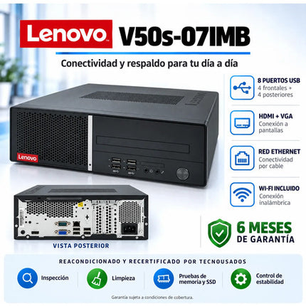 Lenovo V50s Core i5-10400 10ª Gen 16 GB RAM SSD M.2 480 GB Wi-Fi