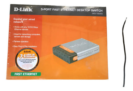 Switch D-link Des-1005d 5 Puertos Fast Ethernet Compacto