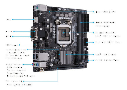 Kit Placa Madre Asus Prime H310i-plus R2.0 I5-9600k 8gb Ram