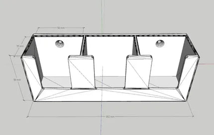 Soporte Pared Muro Triple Control Remoto Impreso 3d  Calidad