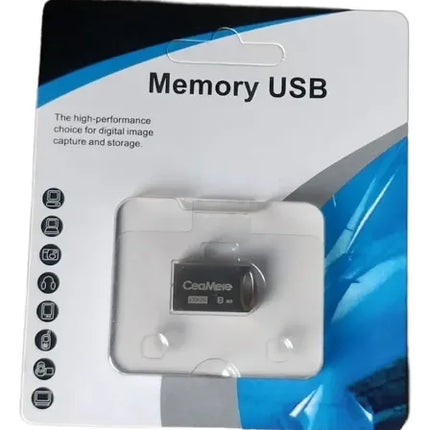 Pendrive Nano Ceamere  8gb Usb 2.0 Flash Usb Metalico