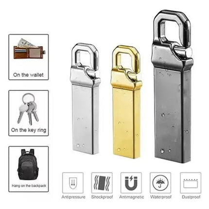 Pack 3 Pendrive Ceamere 8gb Usb Flash Metalico  Smtyu Plateado Generico