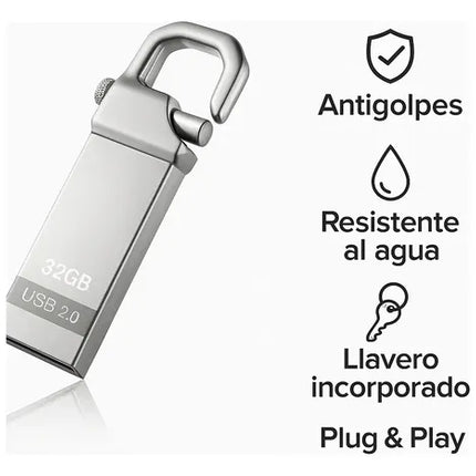 Pendrive Usb  32gb Ceamere Smtyu  Metalico Calidad Plateado Generico