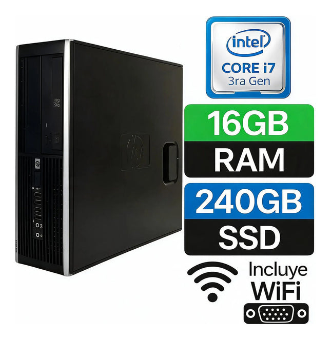 Potente Computador Core I7 Tercera 16gb Disco 240gb Ssd Wifi