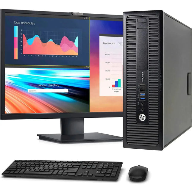 Pc Hp Elitedesk, 800g1,i5 4ta, 8gb, 500gb,wifi,monitor 19