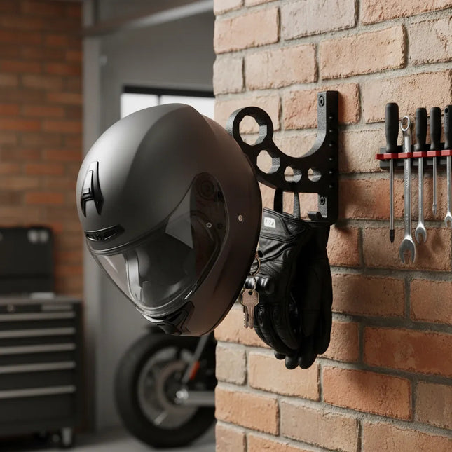 Soporte Para Casco Motocicleta Grande Calidad Premium 3d