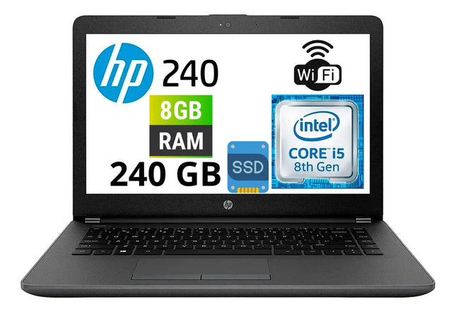 Potente Notebook Hp 240 G7 Intel Core I5 8va 8gb 240ssd