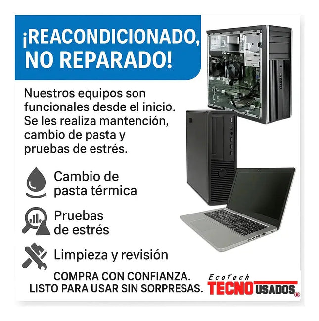 Potente Mini Hp Prodesk 400 G4 Intel I5 8va 8gb 240ssd Wifi
